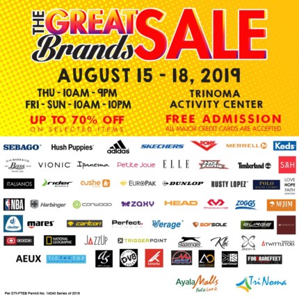 The Great Brands Sale 2019