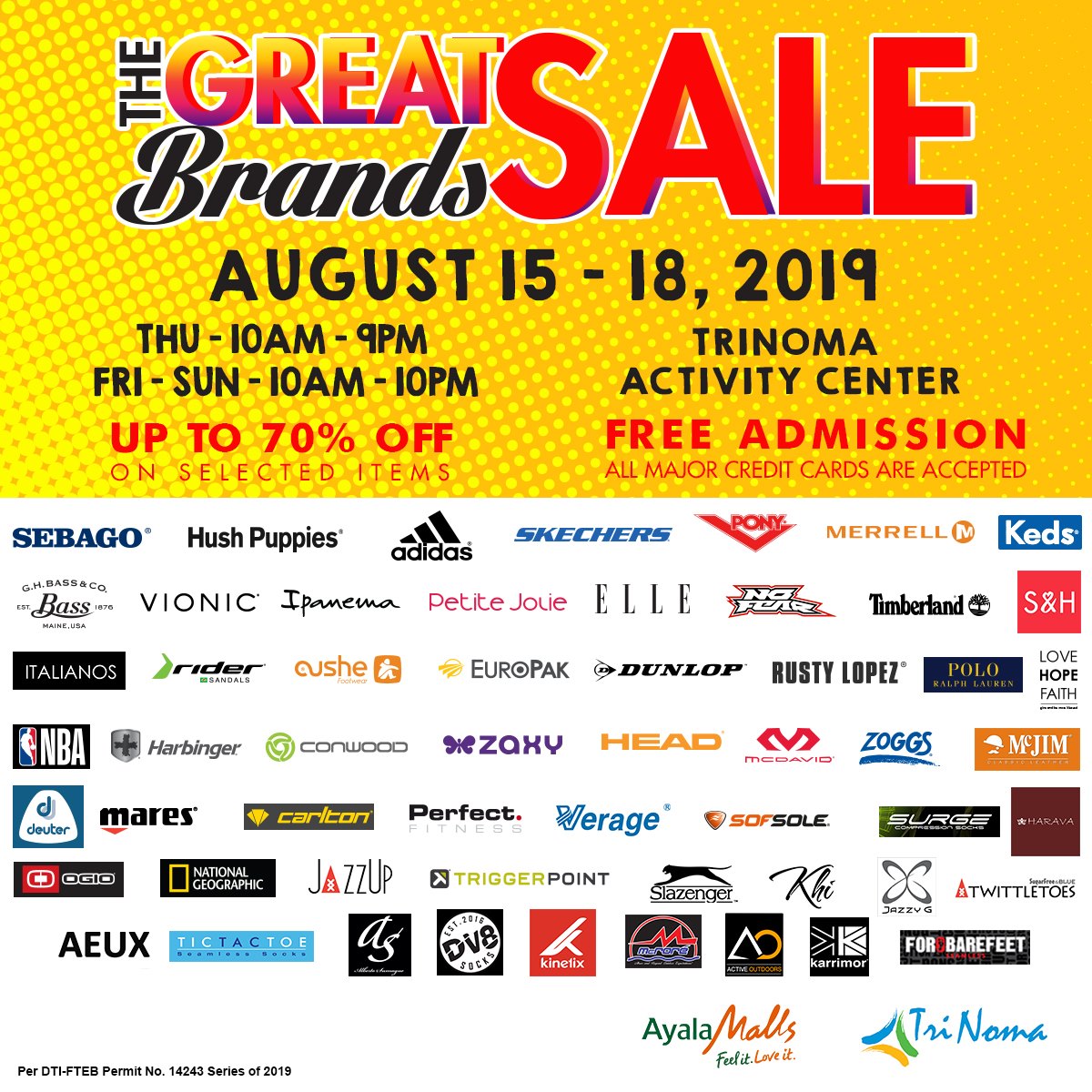 The Great Brands Sale 2019