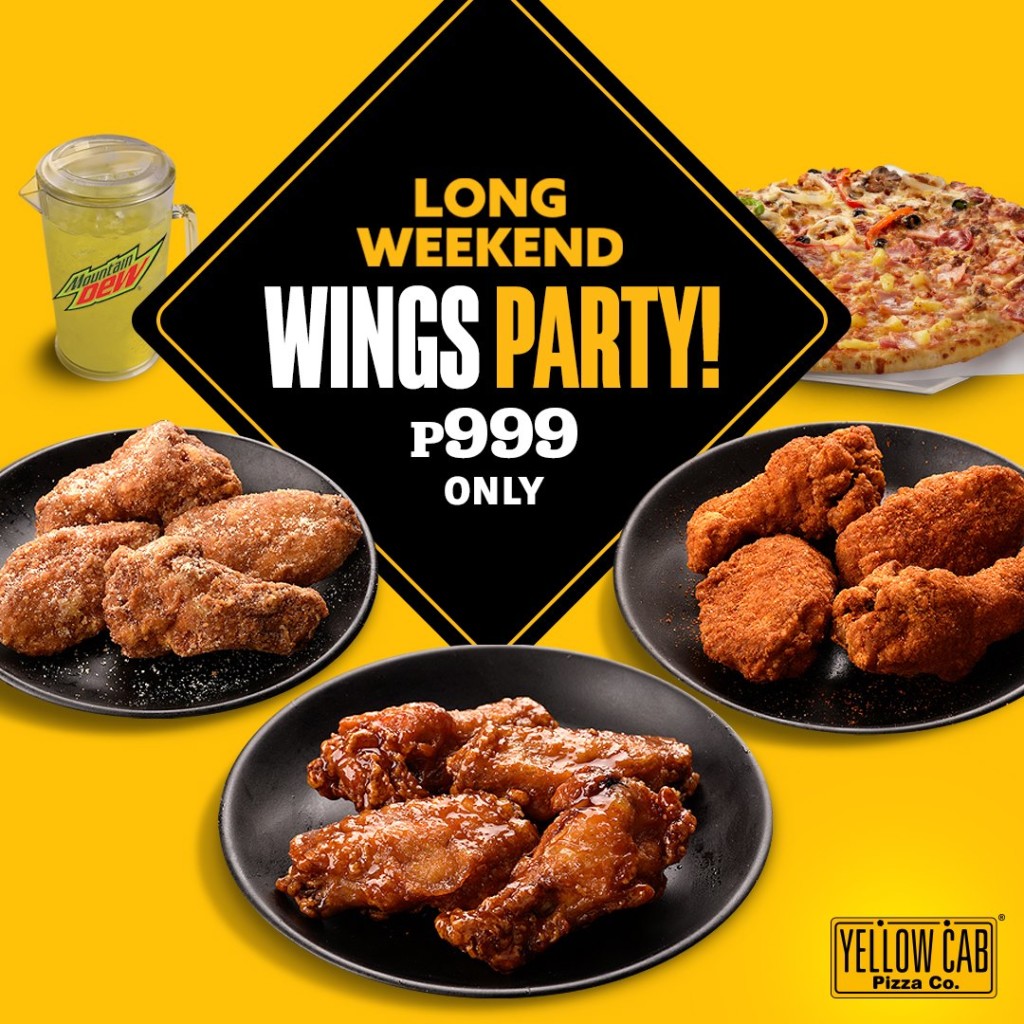 Yellow Cab Pizza's Long Weekend Wings Party - August 21-26, 2019 Yellow Cab Pizza's Long Weekend Wings Party