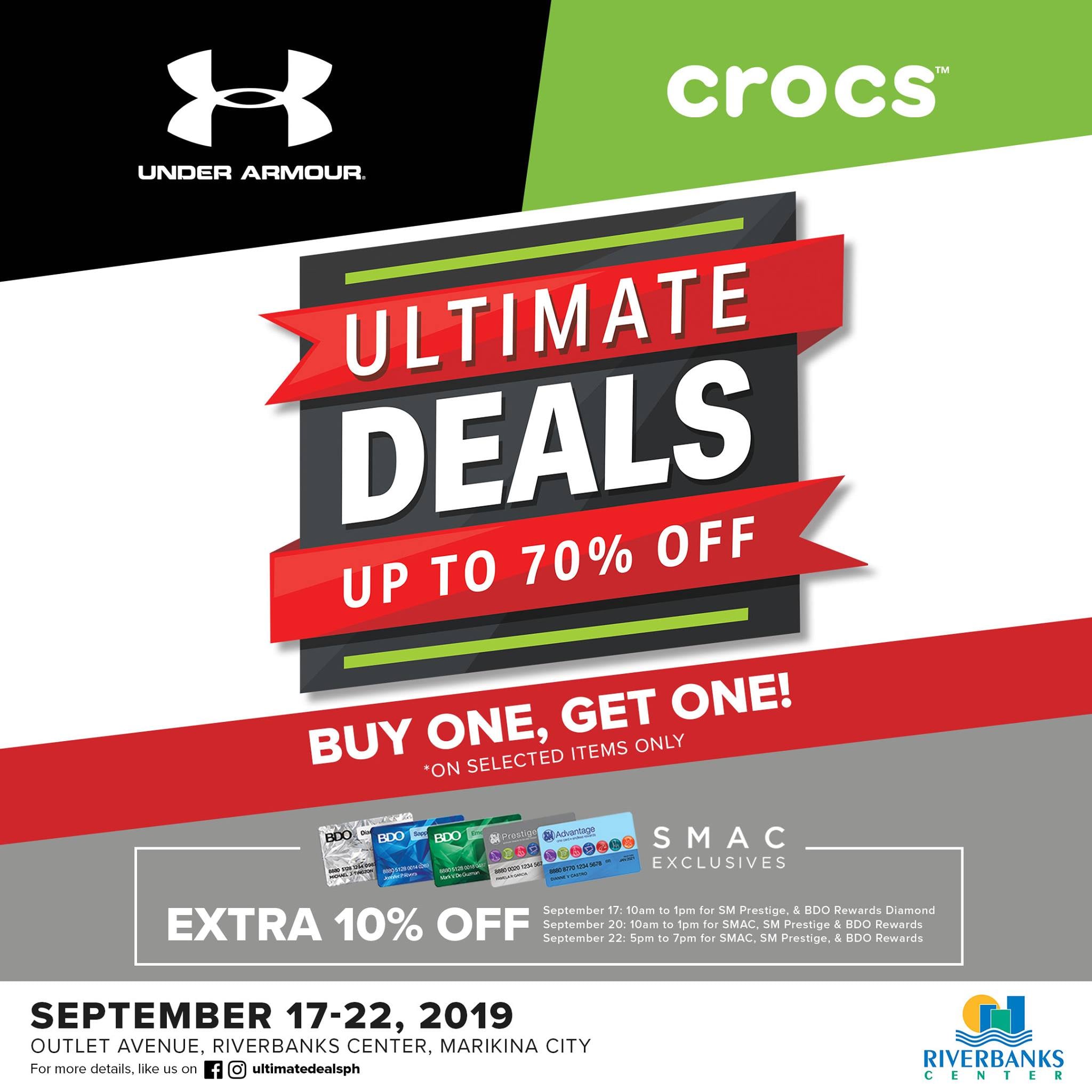 Under Armour and Crocs ULTIMATE DEALS