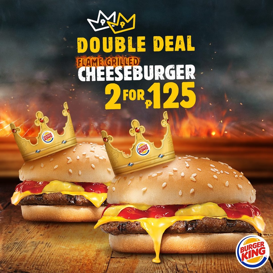 Burger King's Double Flame-Grilled Cheeseburger Promo