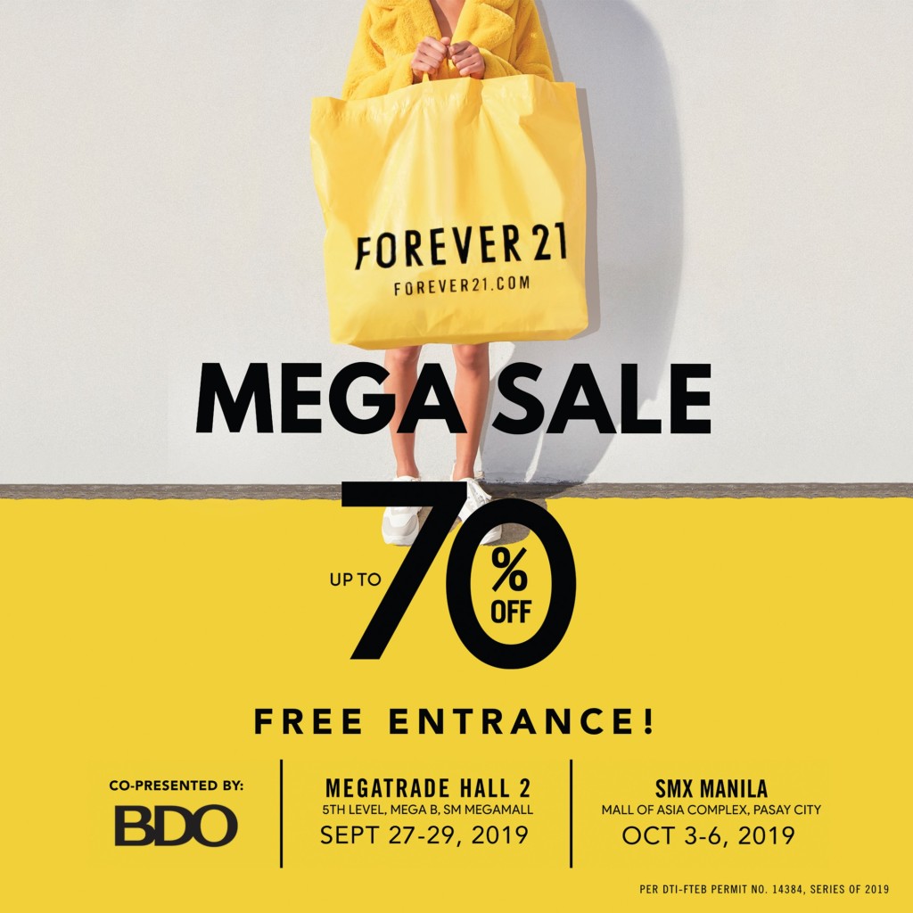 Forever 21 MEGA Sale 2019 in SM Megamall and MOA! Forever 21 MEGA Sale 2019