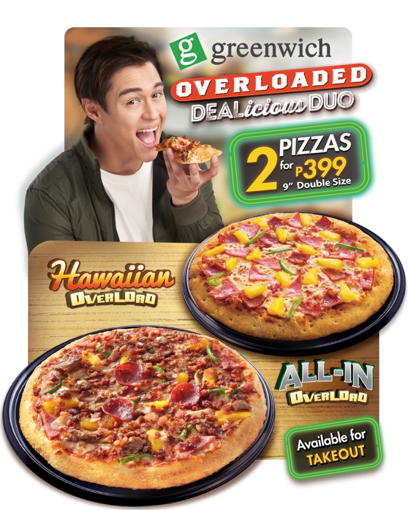 Greenwich Overloaded Dealicious Duo for Php399 and Other Delivery Deals Greenwich Overloaded Dealicious Duo for Php399