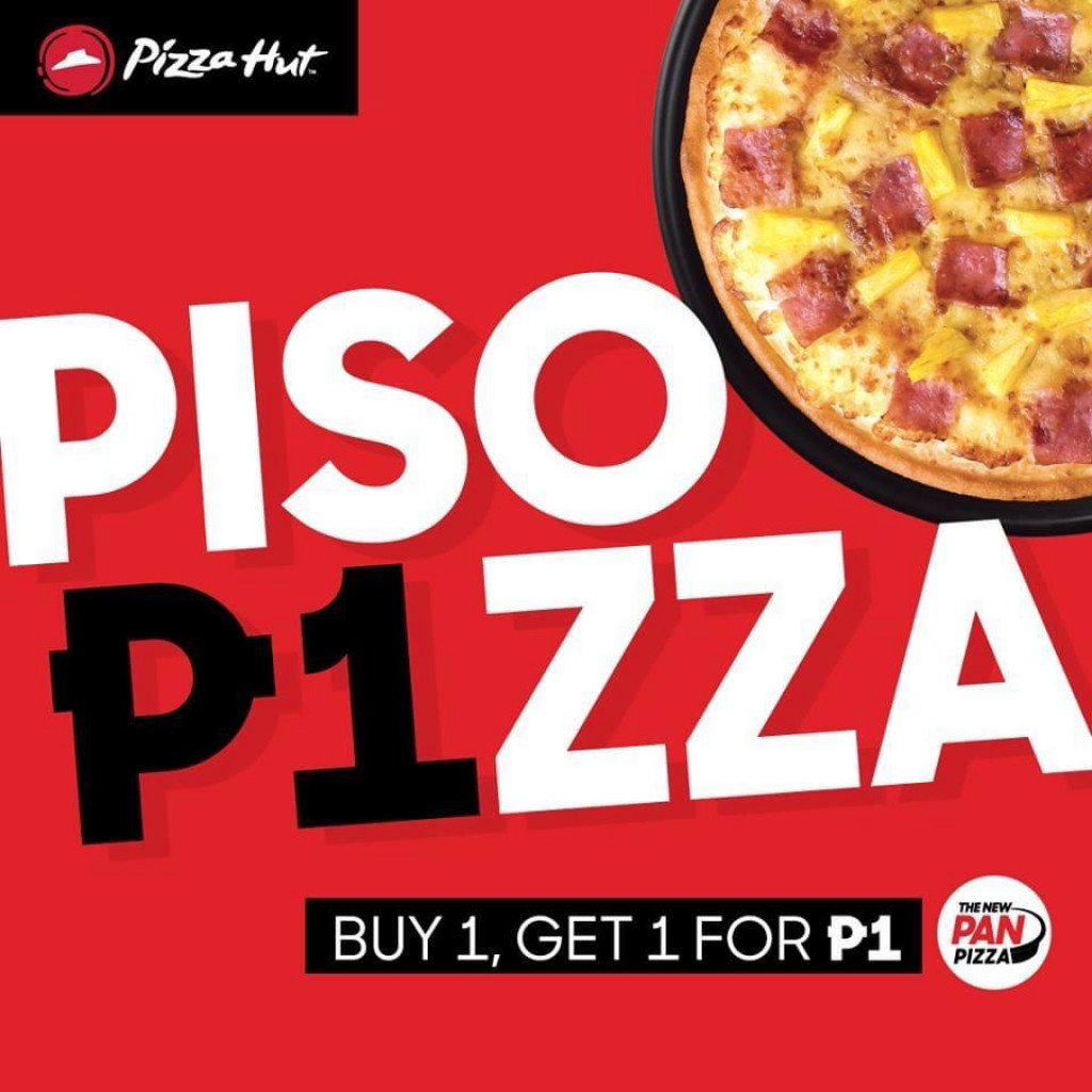 Piso Pizza Promo at Pizza Hut from July 24-26, 2020 Only Pizza Hut Piso Pizza