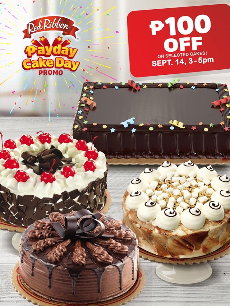 Red Ribbon Payday Cake Promo September 14 Only