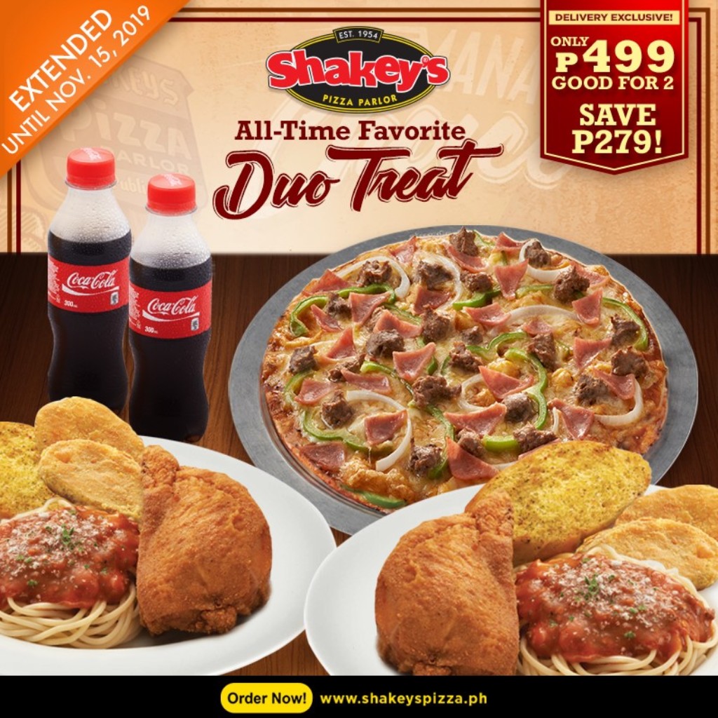 Shakey's All-Time Favorite Duo Treat & Bunch of Lunch Promos - Sept 2019