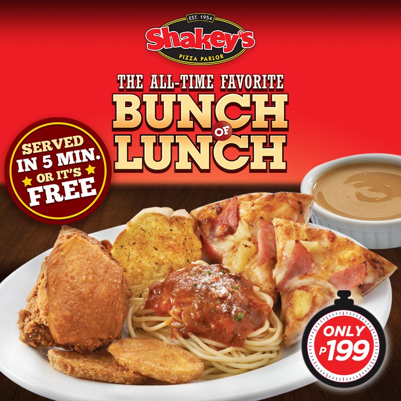 Shakey's All-Time Favorite Duo Treat & Bunch of Lunch Promos