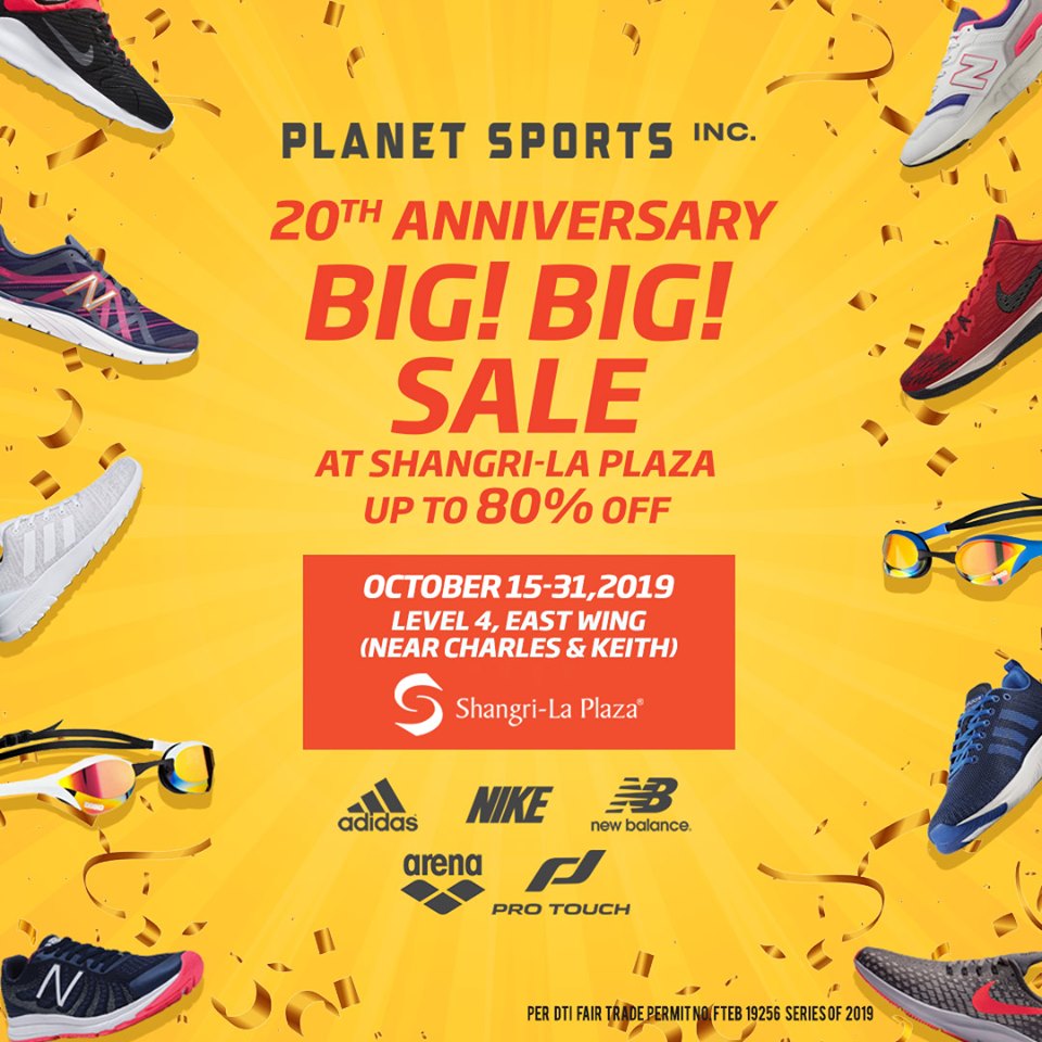 Planet Sports' 20th Anniversary Big Big Sale