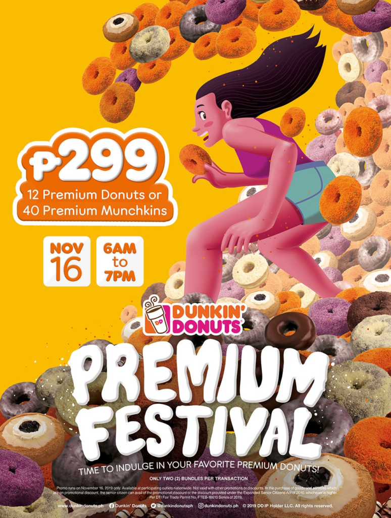 Dunkin' Donuts Premium Festival Treat - November 16, 2019 ONLY Dunkin' Donuts Premium Festival