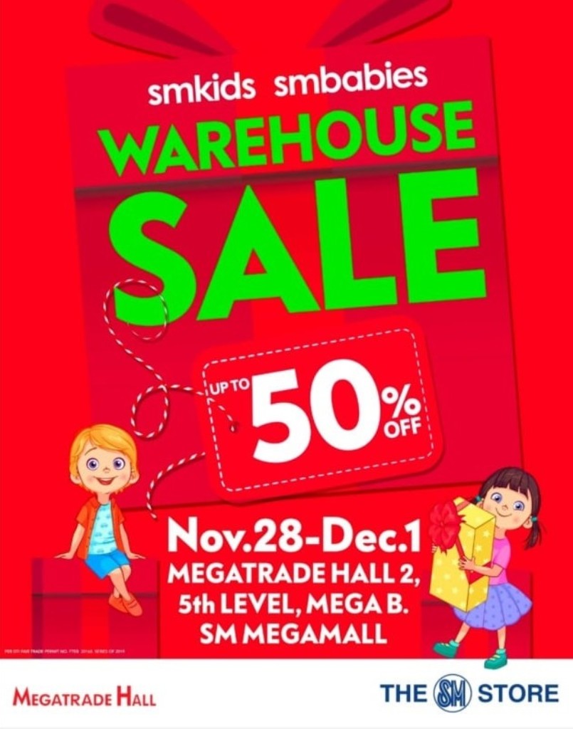 SM Kids & SM Babies Warehouse Sale 2019 @ Megatrade Hall - Nov. 28-Dec. 01 SM Babies Warehouse Sale 2019