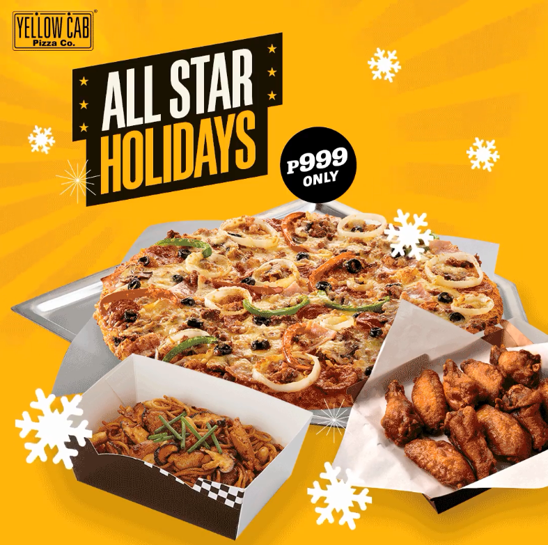Yellow Cab Pizza's ALL Star Holidays Promo
