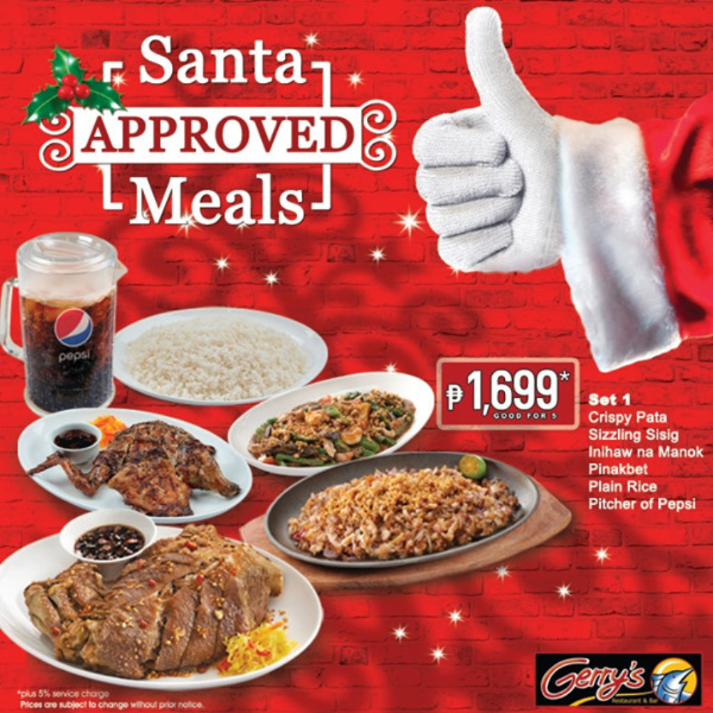 Gerry's Santa Approved Meals 2019 Promo until Supplies Last Gerry's Santa Approved Meals 2019 Promo