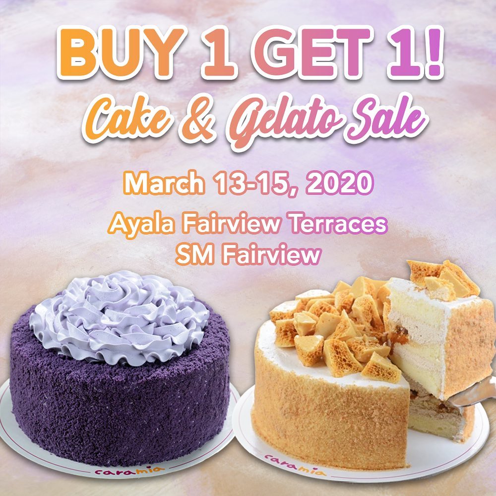 Buy 1 Get 1 Cake and Gelato Promo