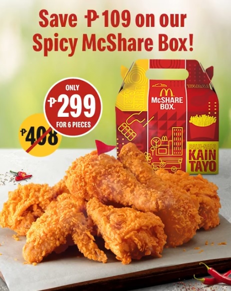 Fried Chicken Delivery Deals from McDonalds and Jollibee