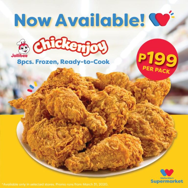 Ready-to-Cook Jollibee Chickenjoy at WalterMart, Robinsons & SM Markets ...