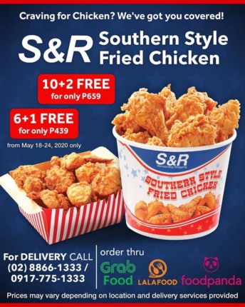 S&R Southern Style Fried Chicken Promos