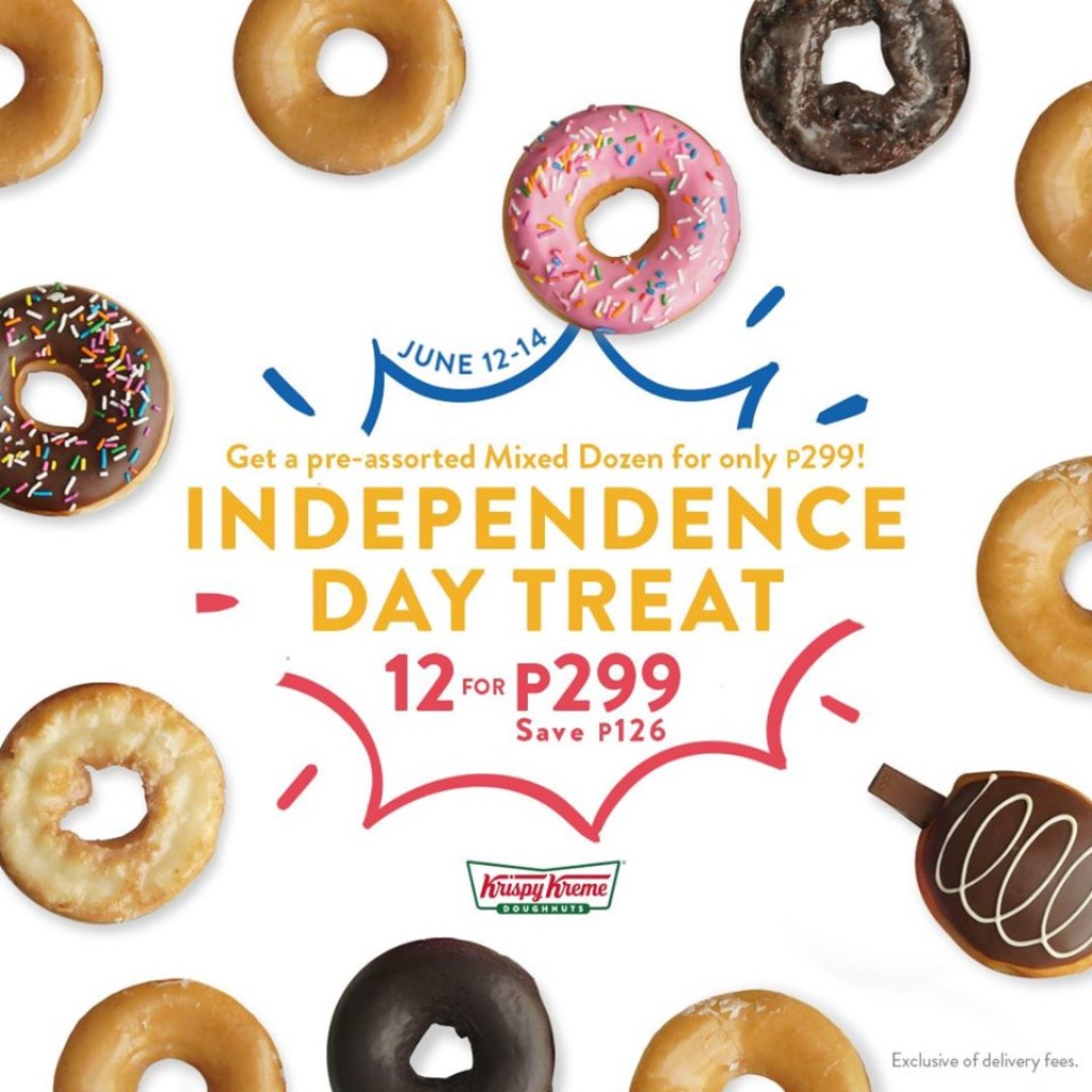 Krispy Kreme's Independence Day Treat from June 12 to 14, 2020 Krispy Kreme's Independence Day Treat