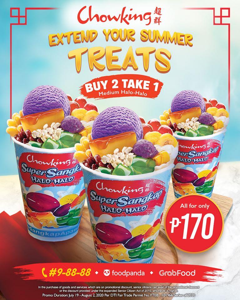 Chowking's Extend Your Summer Treats