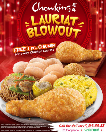 Chowking Chicken Lauriat Blow-Out