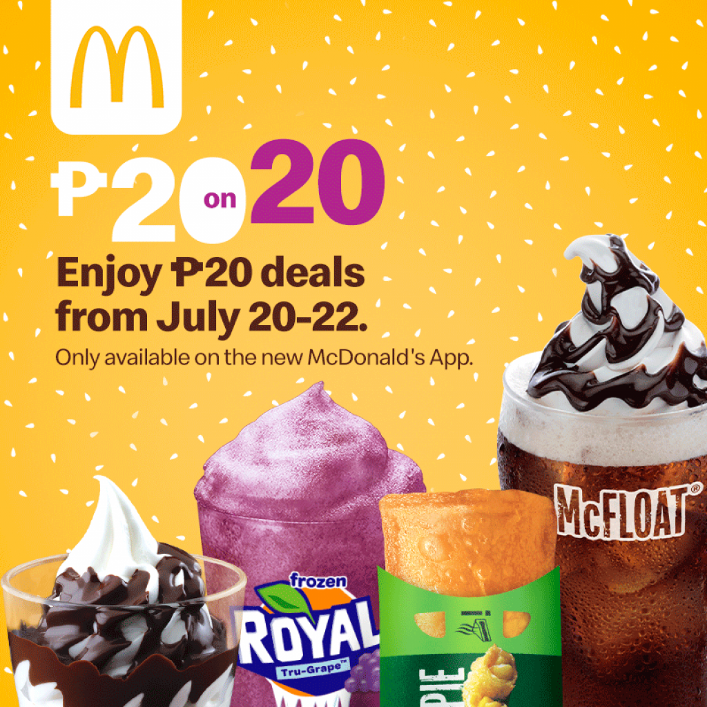 McDonald’s July 20on20 Promo until July 22, 2020 PROUD KURIPOT