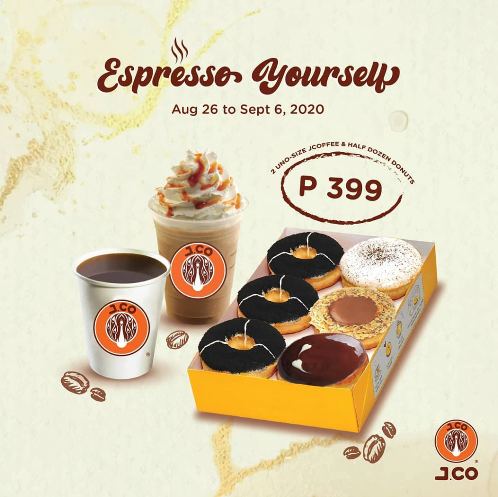 J.CO Espresso Yourself Promo - Aug 26 to Sep 6, 2020 J.CO Espresso Yourself Promo