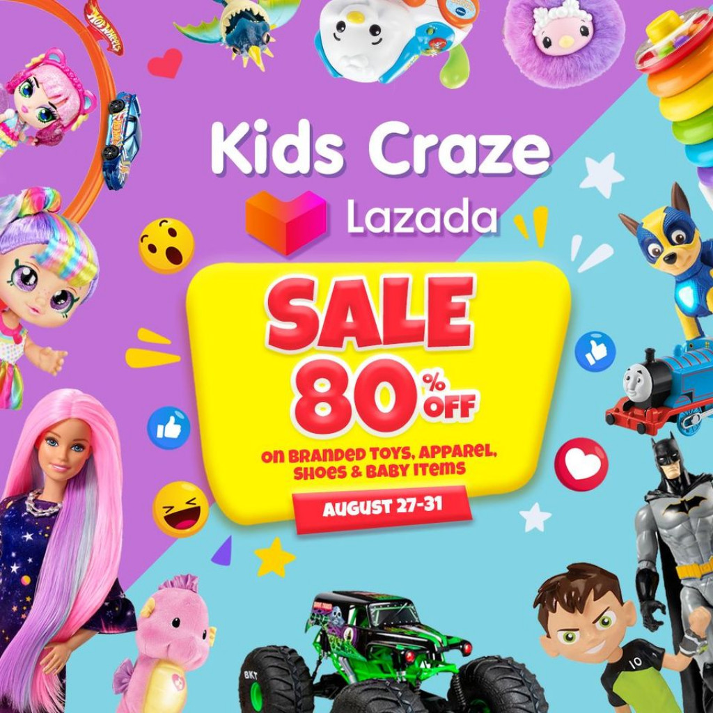Kids Craze Online Warehouse Sale at Lazada- Aug 27 to 31, 2020 Kids Craze Lazada Warehouse Sale