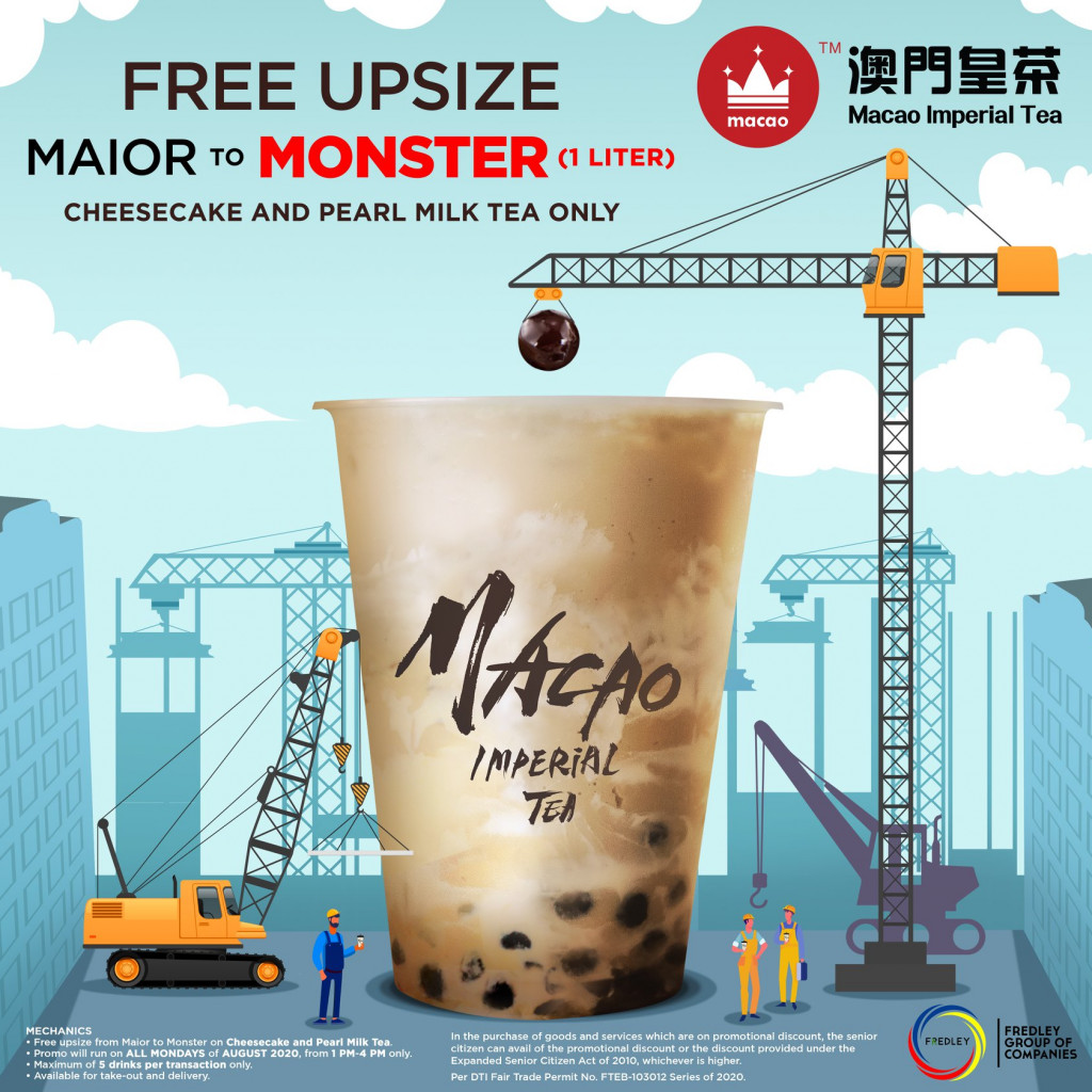 Macao Imperial Tea's Monster Mondays Promo - August 2020 Macao Imperial Tea's Monster Mondays Promo