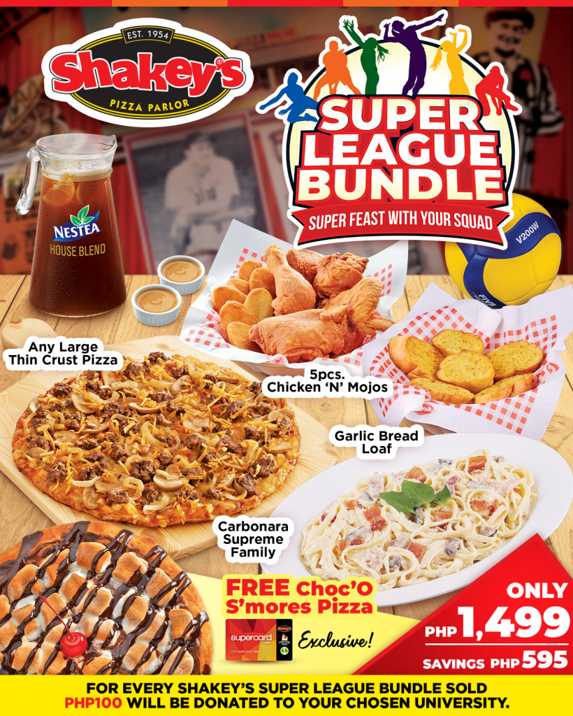 Save Huge on Shakey's Super League Bundle and BINI Bundle Shakey's Super League Bundle