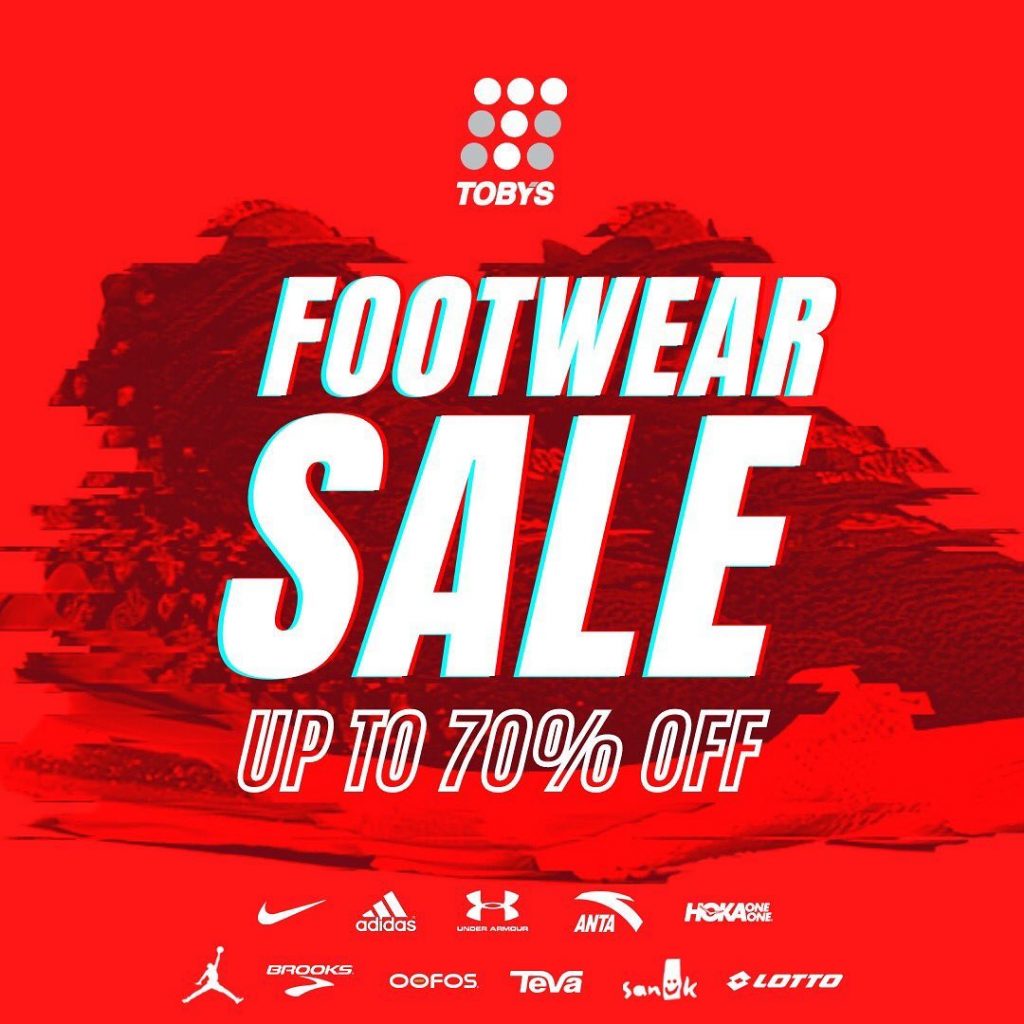 Toby’s Sports Footwear Sale until September 30, 2020 – Up to 70% OFF on ...