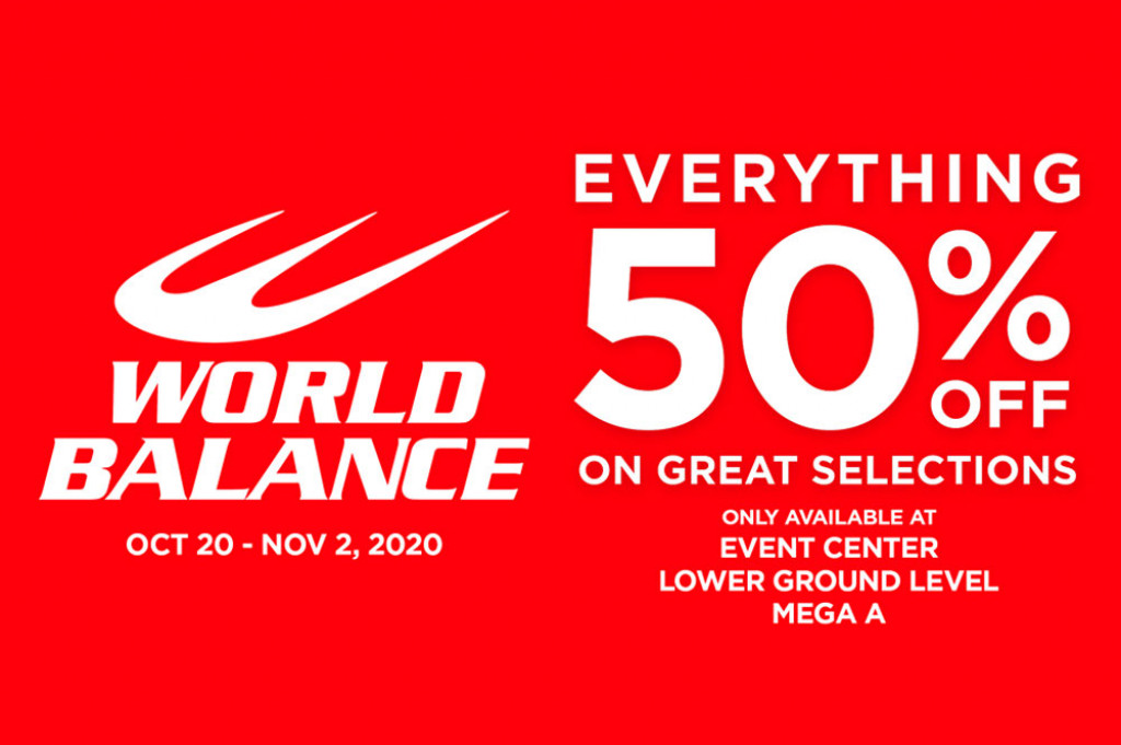 SM Shoes and Bags SO MANY SALE on World Balance- Online and Onsite Promo SM Shoes and Bags SO MANY SALE on World Balance