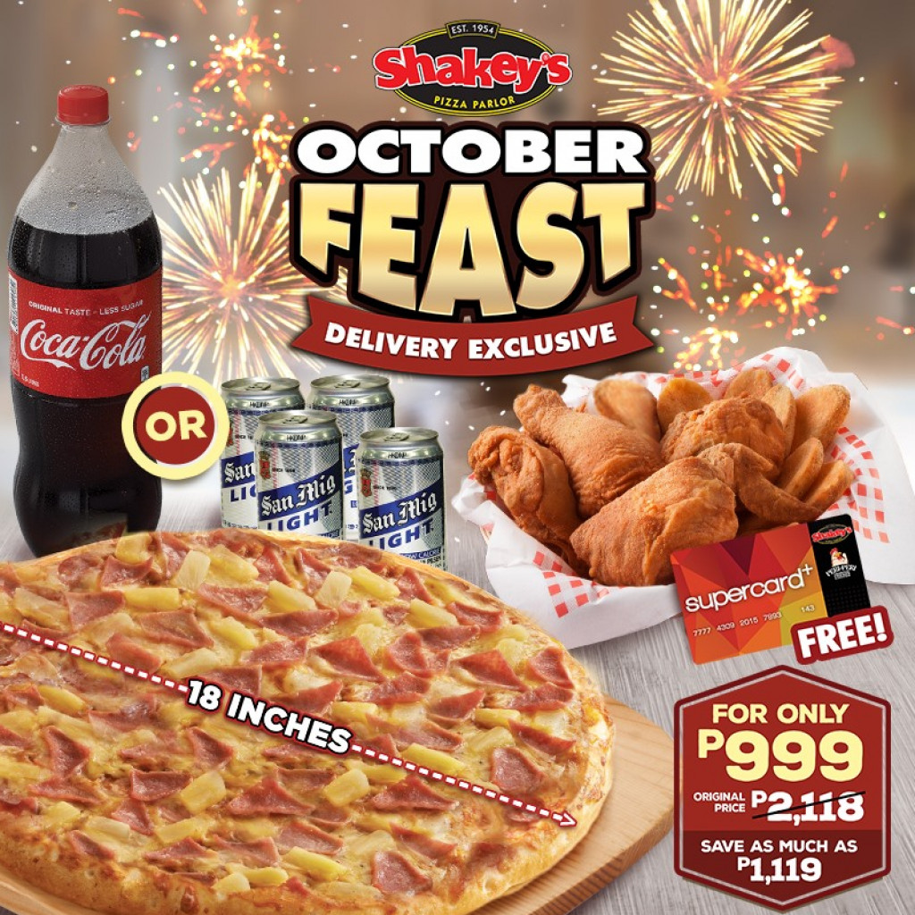 Shakey's OCTOBER FEAST Delivery Exclusive