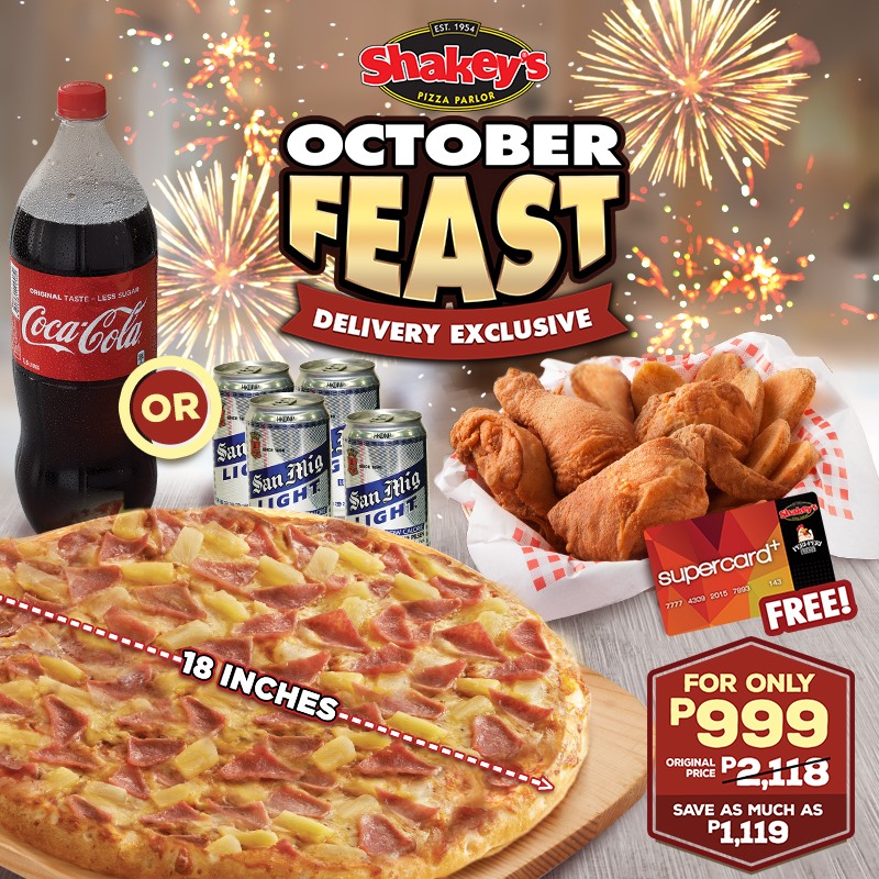 Shakey's OCTOBER FEAST Delivery Exclusive