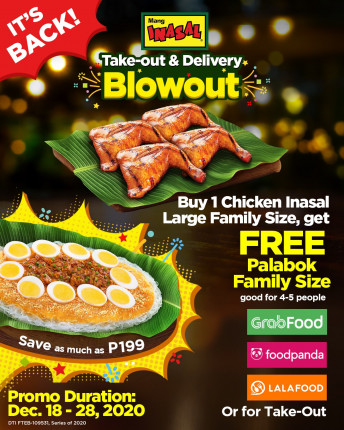 Mang Inasal Takeout and Delivery Blowout
