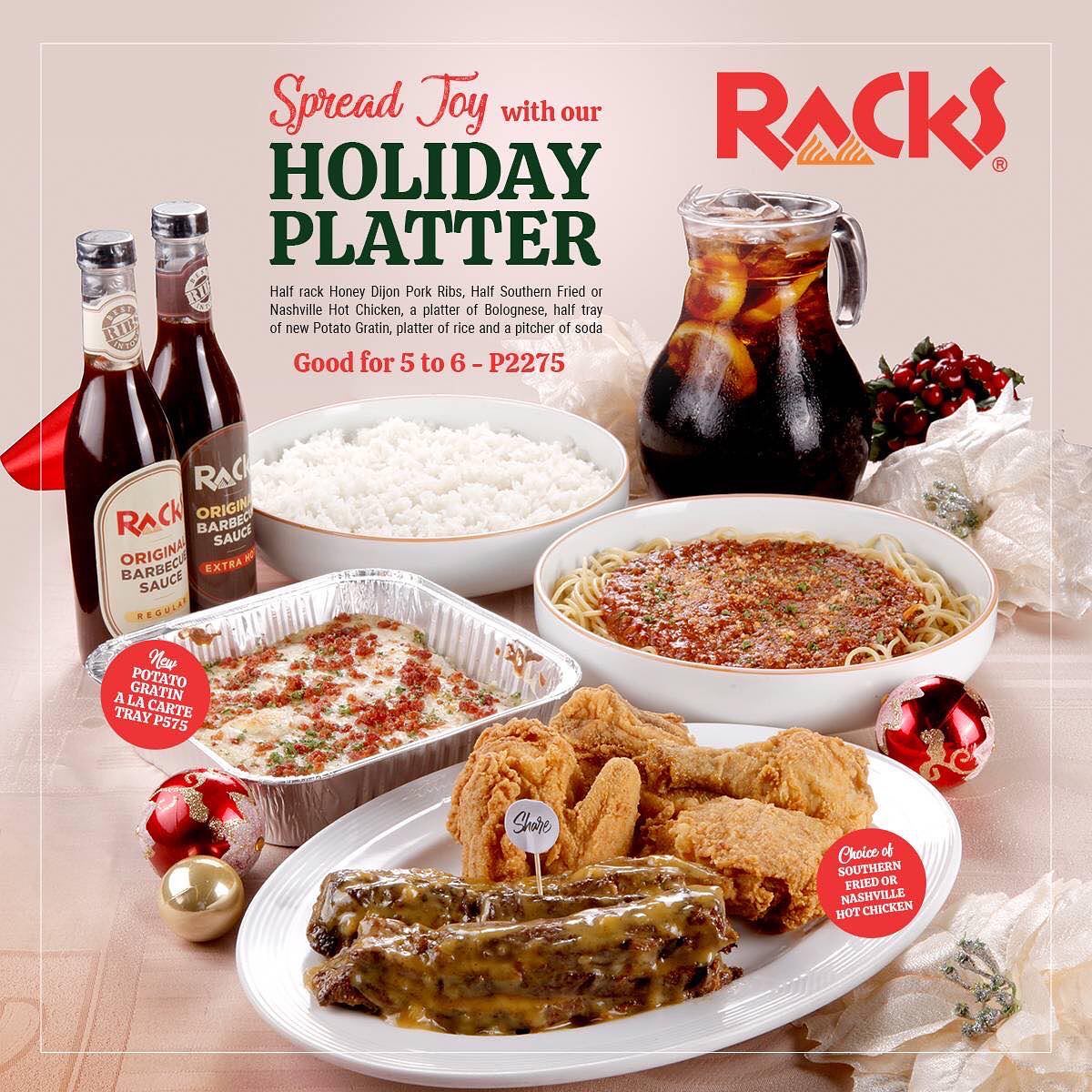 RACKS Holiday Platter Promo 2020