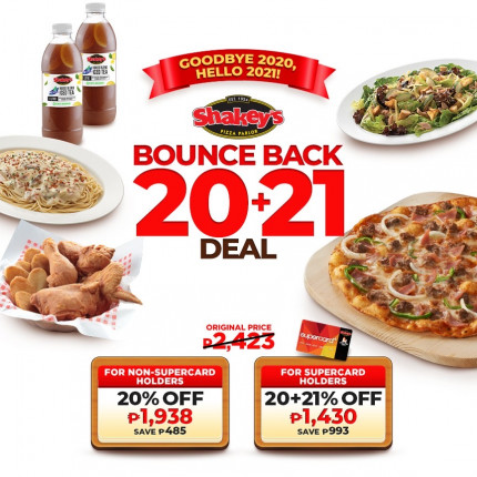 Shakey’s NEW 20+21 Bounce Back Deal