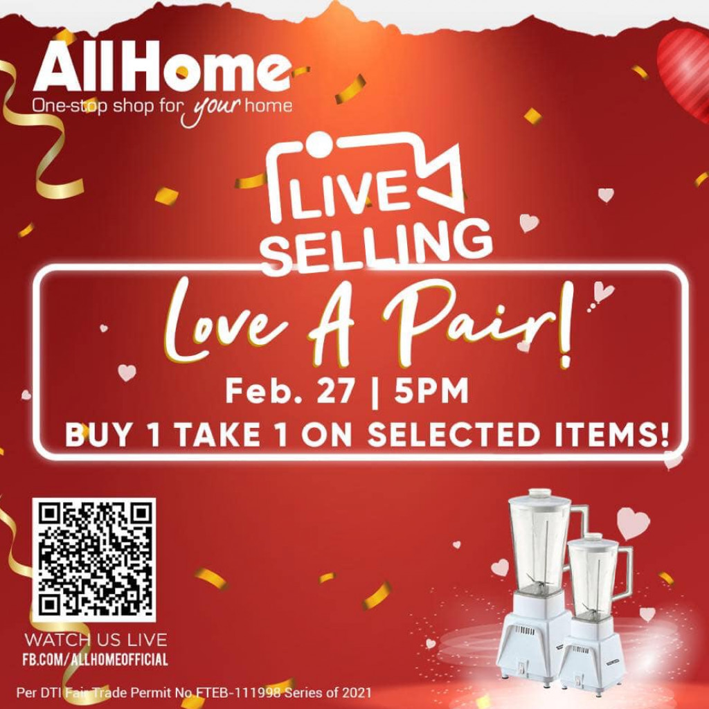 AllHome Love a Pair Live Selling