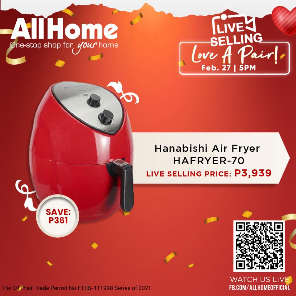AllHome Love a Pair Live Selling