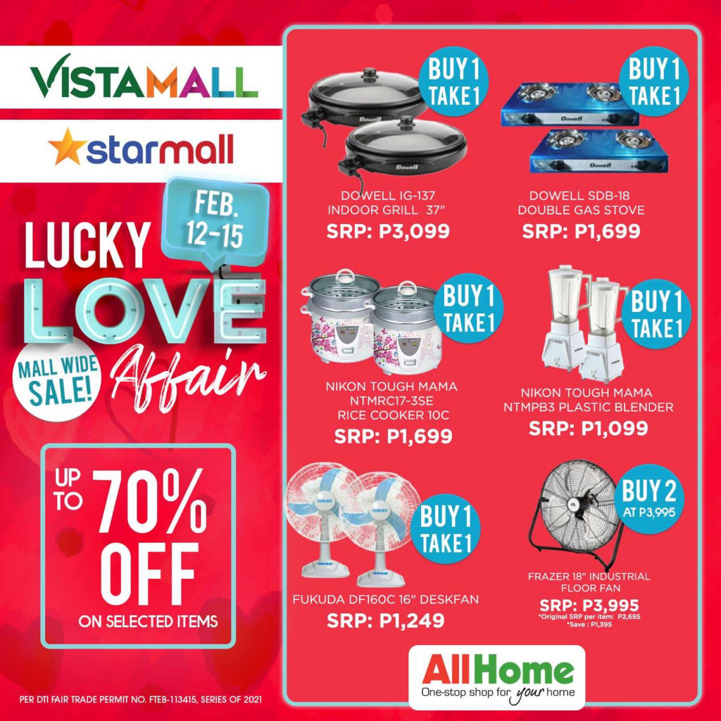 AllHome's Lucky Love Affair 2021 || Mall-Wide Sale and Online Deals AllHome's Lucky Love Affair 2021