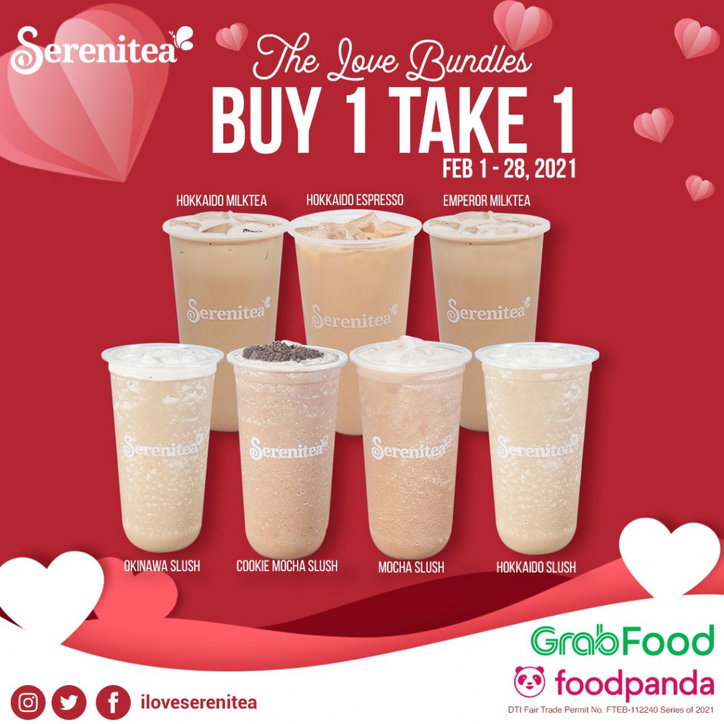 Serenitea's February 2021 Promos - Love Bundles Buy 1 Take 1 and Chinese New Year Treats Serenitea's February 2021 Promos