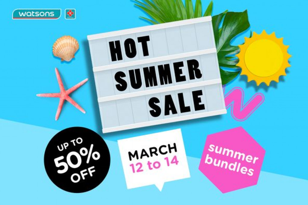 Watsons HOT Summer Sale 2021 and Online Store 3rd Year Anniversary Treats Watsons HOT Summer Sale 2021