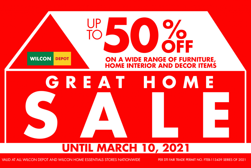 Wilcon Depot Great Home Sale