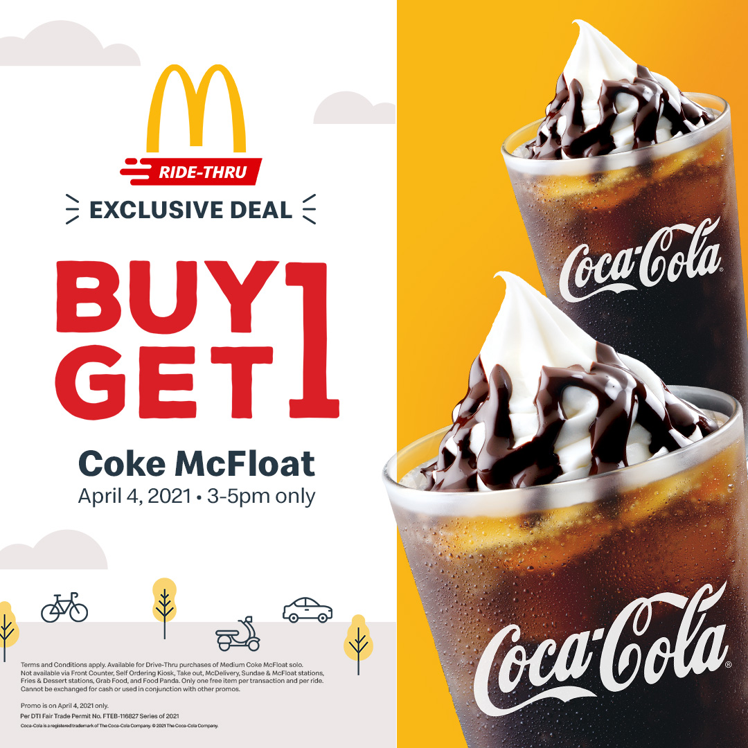 McDonald's Ride-Thru McFloat Exclusive Promo