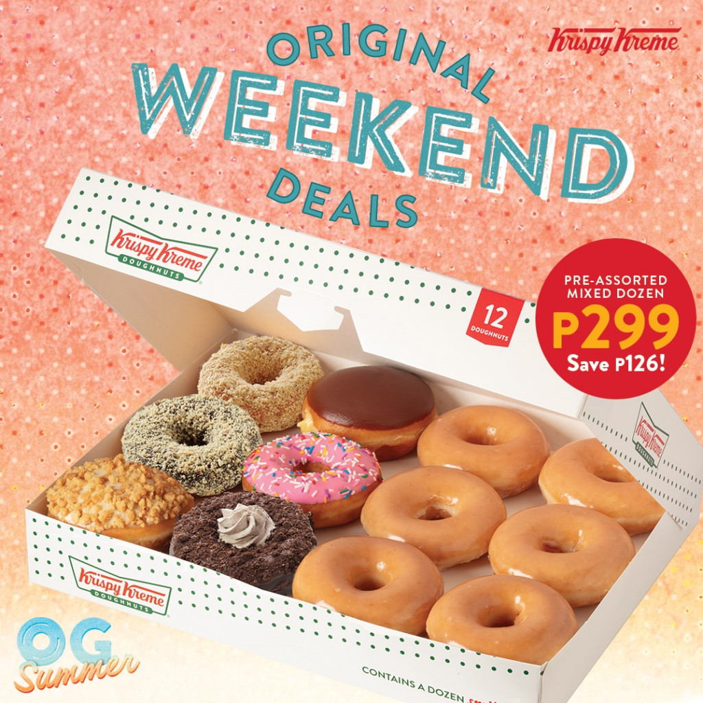 Krispy Kreme Original Weekend Deals from May 13 to 16, 2021 Only Krispy Kreme Original Weekend Deals