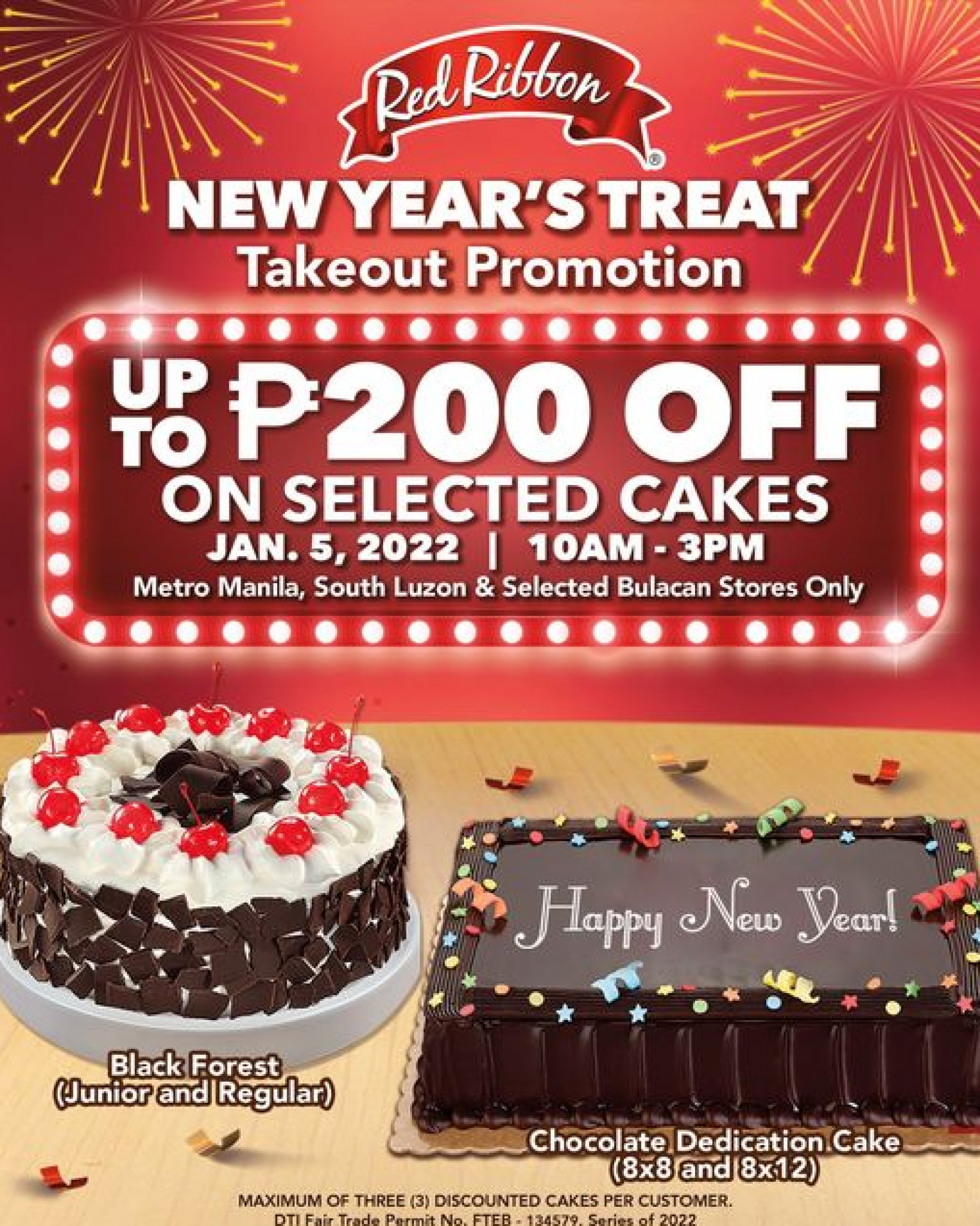 Up to ₱200 OFF on Red Ribbon New Year’s Take-Out Treat – PROUD KURIPOT