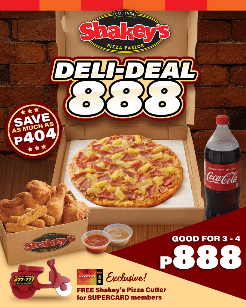Shakey's Triple Treat: Deli-Deal, Midnight Madness and Buy 1 Take 1 Promos! Shakey's Triple Treat
