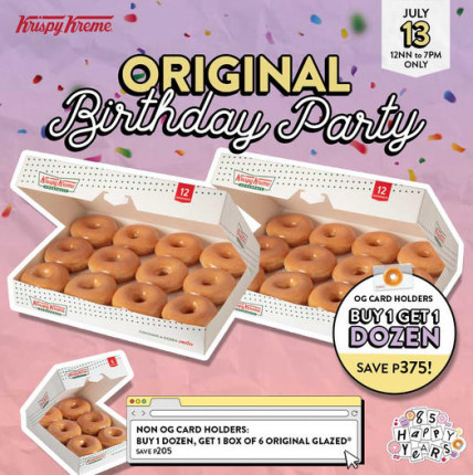 Krispy Kreme Original Birthday Party