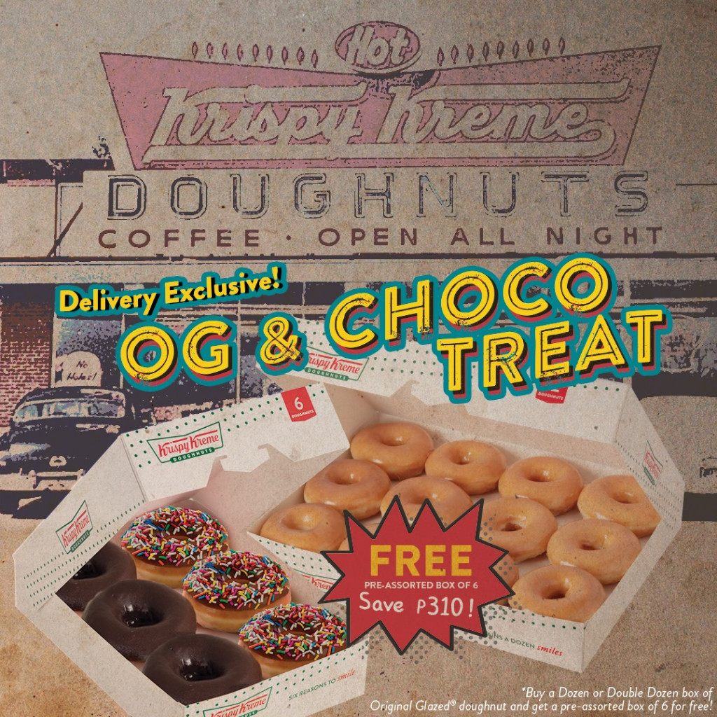 Save P310 on Krispy Kreme Delivery Exclusive - OG and Choco Treat Krispy Kreme Delivery Exclusive