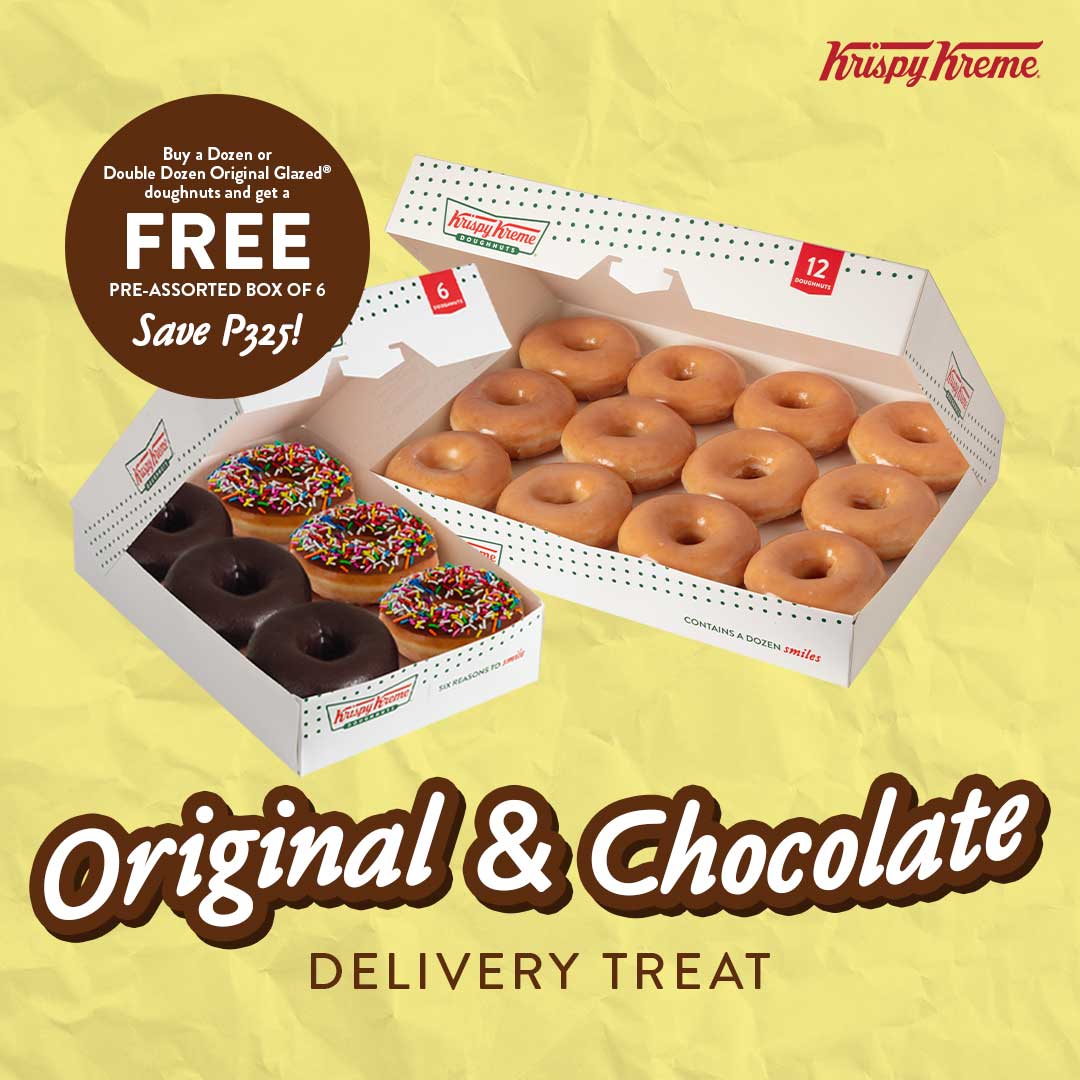 Krispy Kreme Original and Chocolate Delivery Treat