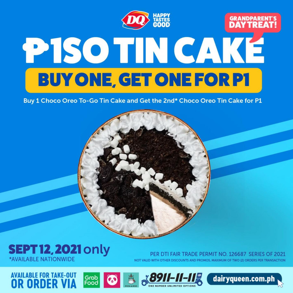 Dairy Queen's PISO Tin Cake