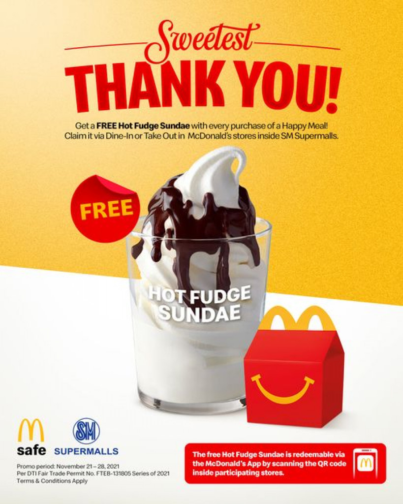 Freebie Alert : McDonald's x SM Thanksgiving 2021 Promo PLUS MORE Thanksgiving 2021 Promo